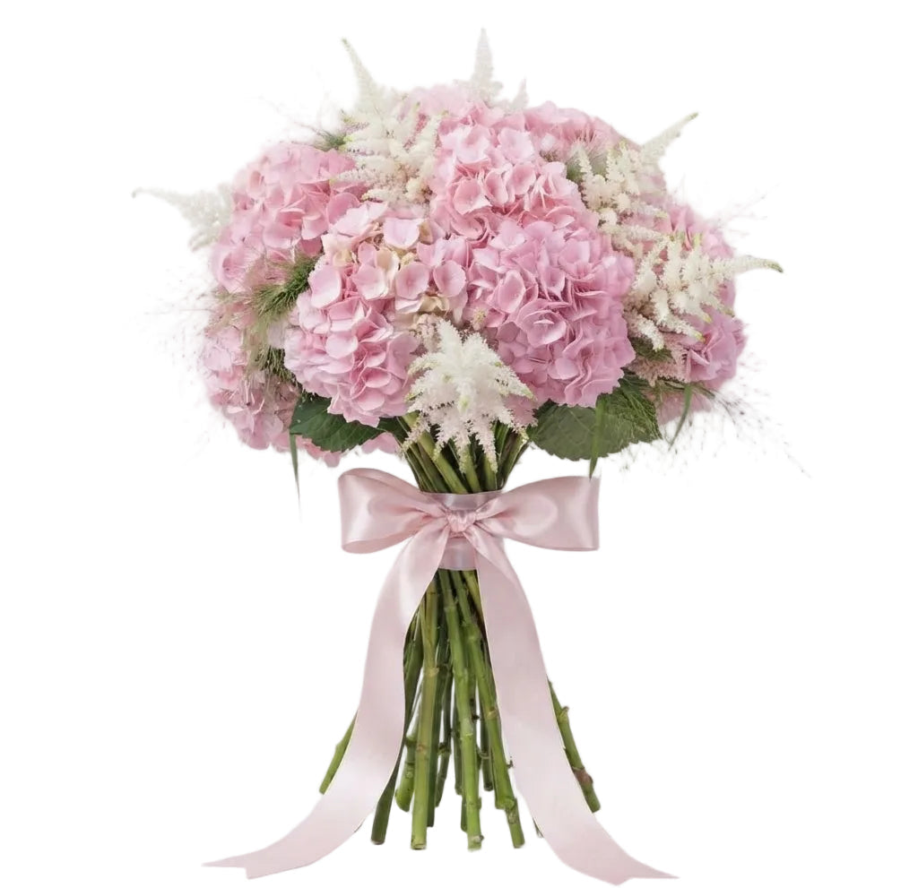 Bouquet of Pink Hydrangea with Astilbe