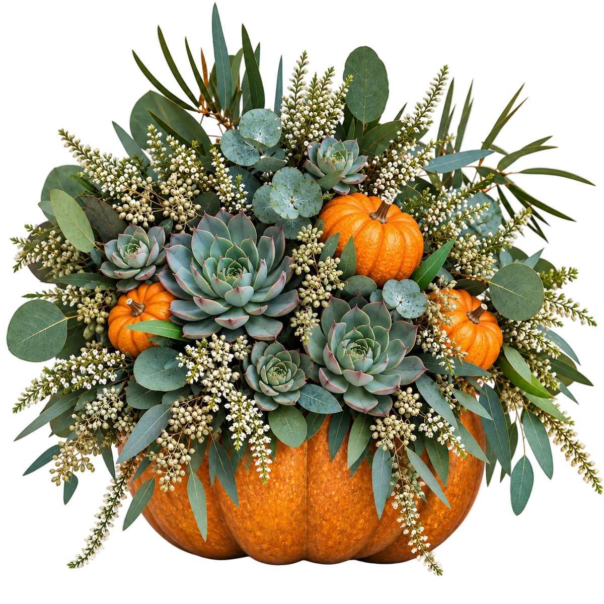 Orange and Green Halloween Pumpkin
