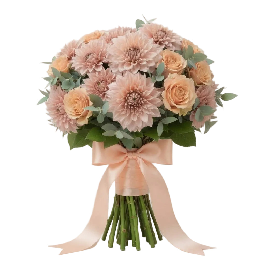 Soft Peach Elegance Bouquet
