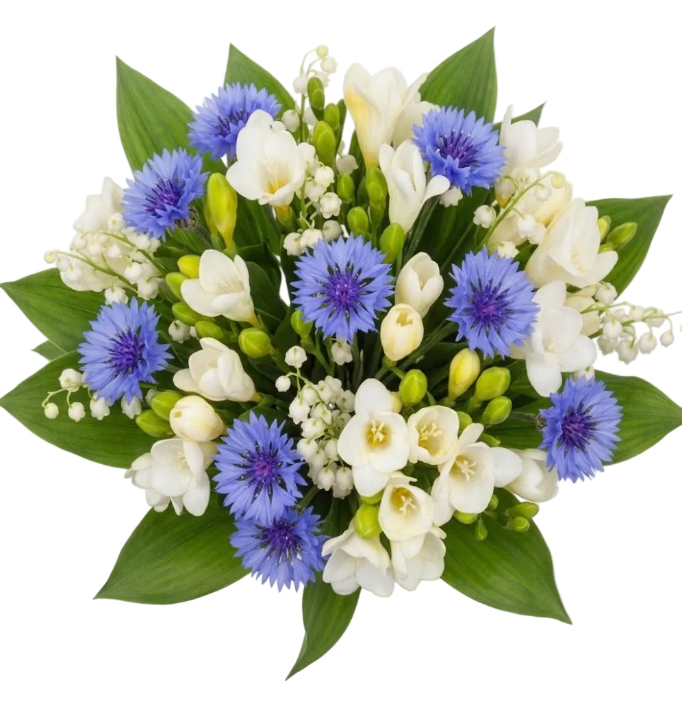 Wildflower Symphony with Freesias and Lily of the Valley Bouquet