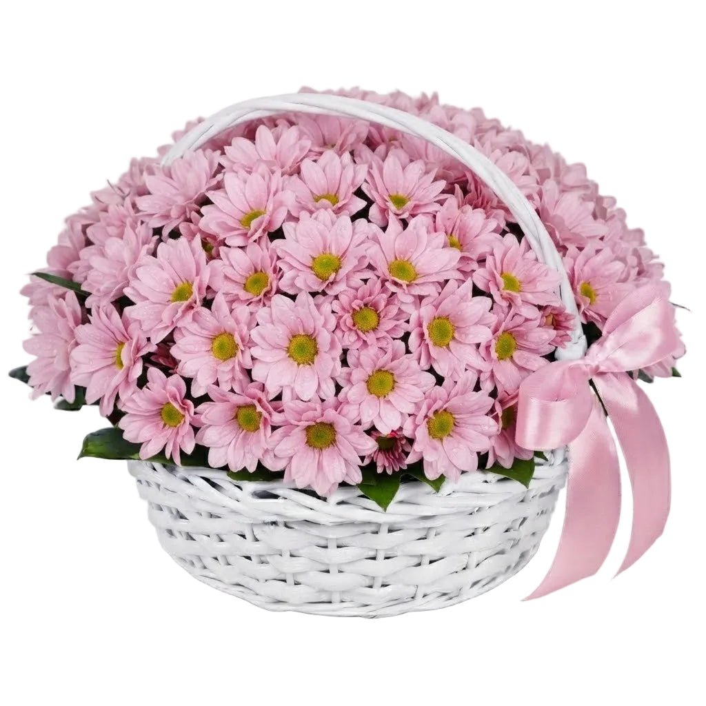 Basket of Daisy Chrysanthemum - Florist London