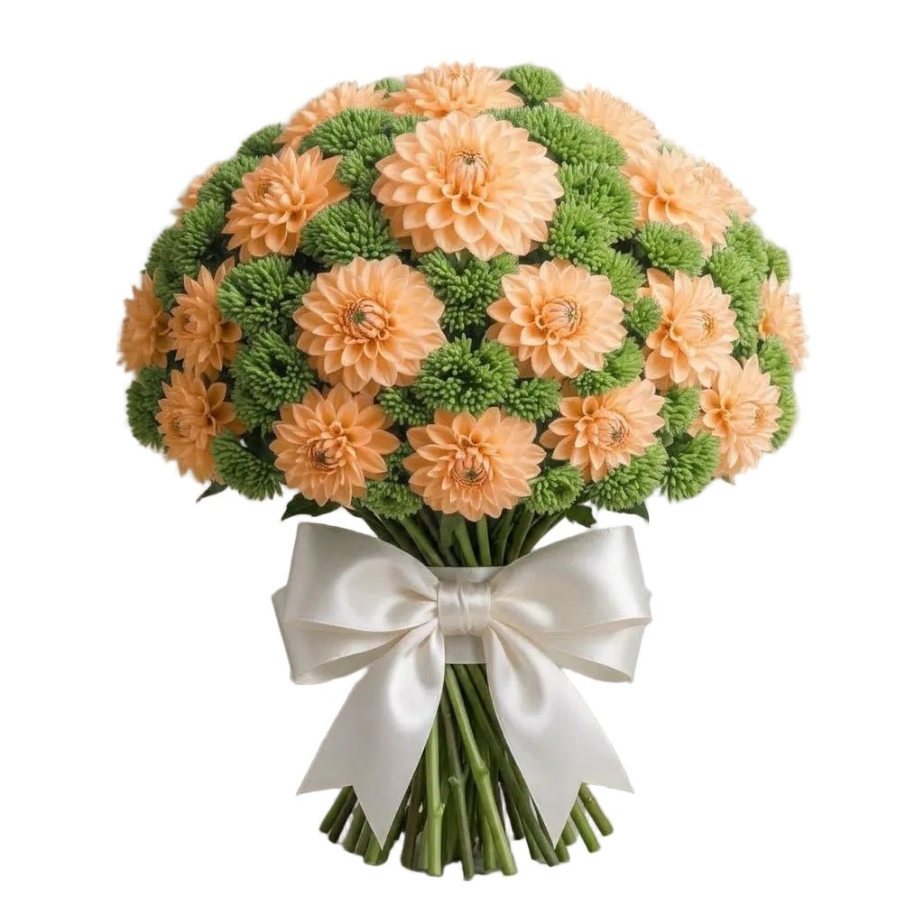 Charming Bouquet of Dahlia and Sedum - Florist London