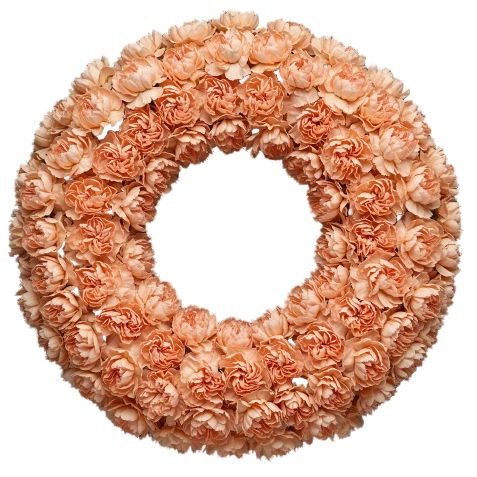 Classic Carnations Wreath - Florist London