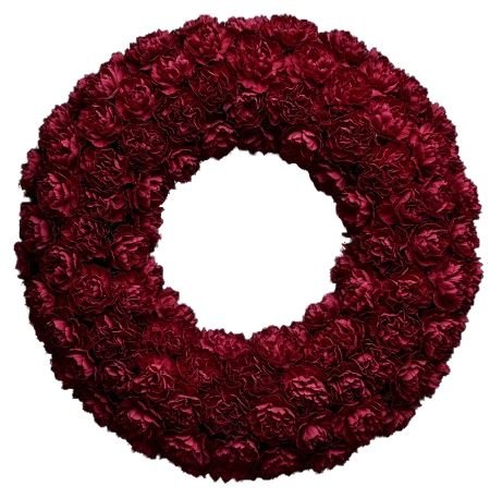 Classic Carnations Wreath - Florist London