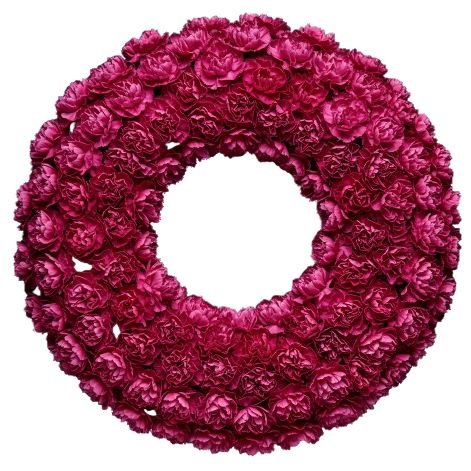 Classic Carnations Wreath - Florist London