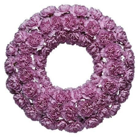 Classic Carnations Wreath - Florist London