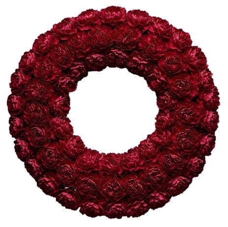 Classic Carnations Wreath - Florist London