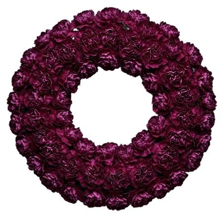 Classic Carnations Wreath - Florist London