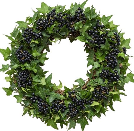 Classic English Ivy with Berry Wreath