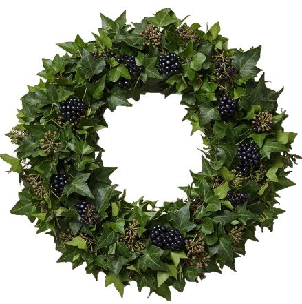 Classic English Ivy with Berry Wreath