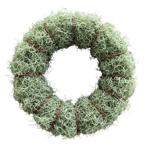 Cute Spanish Silver Moss Door Wreath - Florist London
