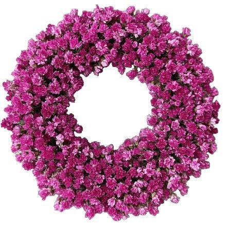Door Wreath of Limonium - Florist London