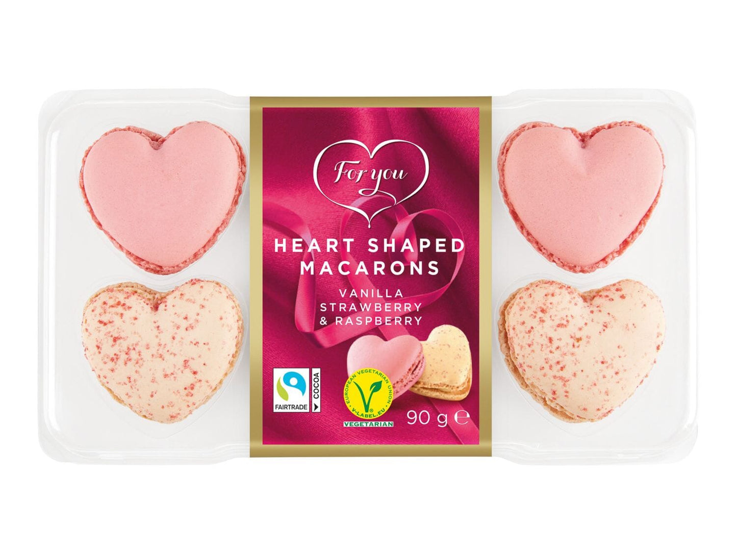 Heart Shaped Macaroons - Florist London