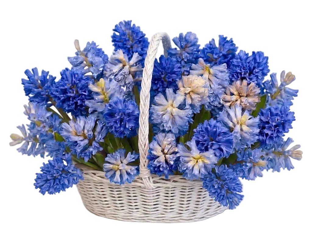 Hyacinths Flower Basket - Florist London