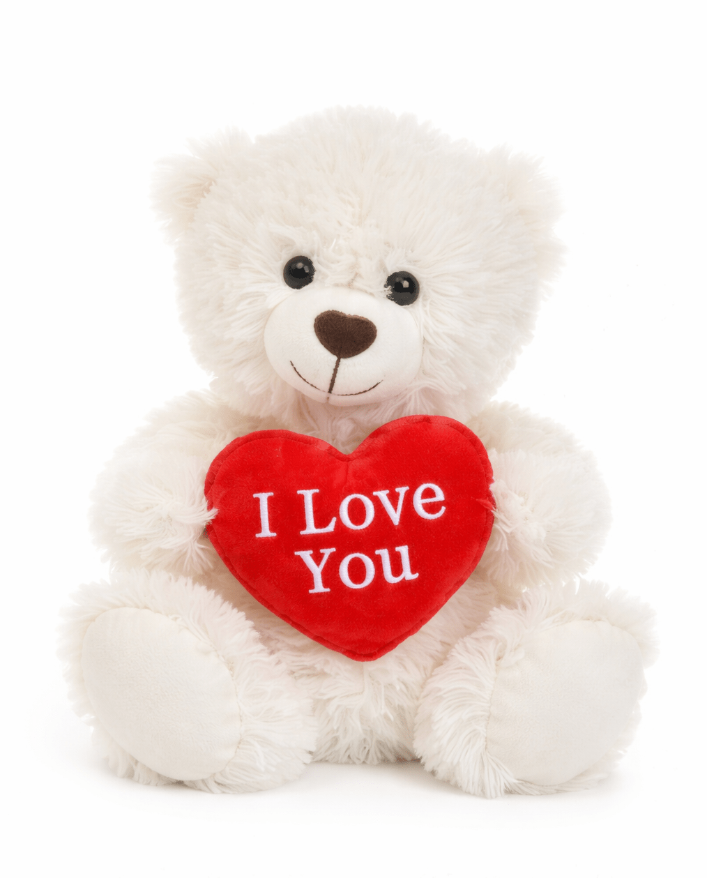 I love You Cream Plush Teddy 33cm - Florist London