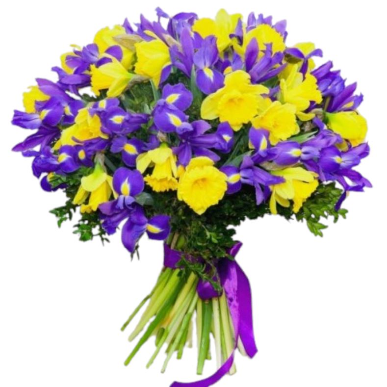 Iris and Daffodils Bouquet - Florist London