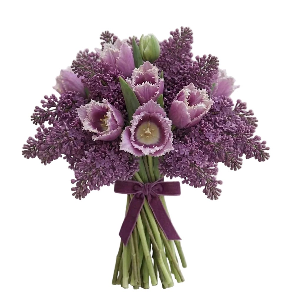Lilac and Tulips Bouquet - Florist London