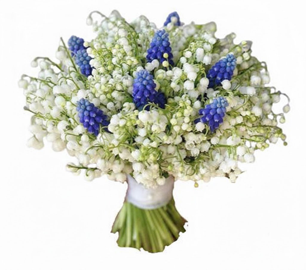 Lily of the Valley with Muscari Bouquet - Florist London