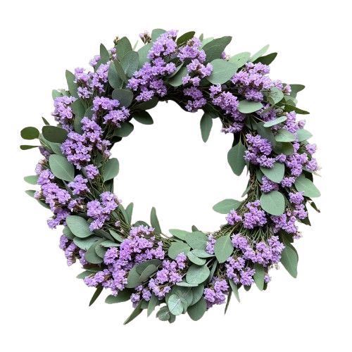 Limonium with Eucalyptus Wreath