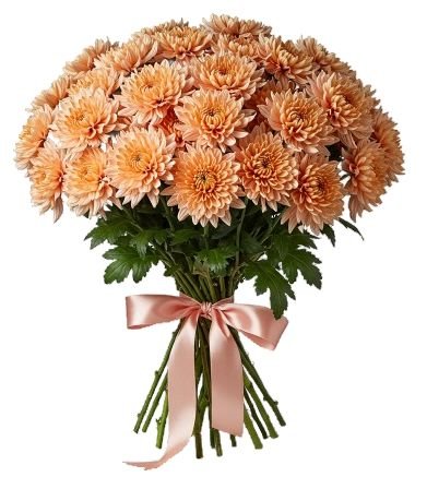 Luxury Peach Chrysanthemum Bouquet - Florist London