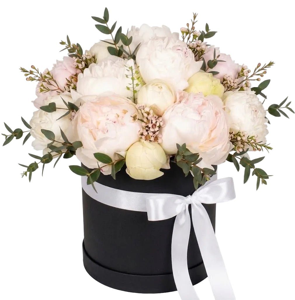 Luxury White Peonies Box - Florist London