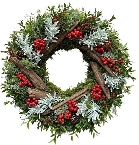 Moss & Berry Harvest Wreath - Florist London