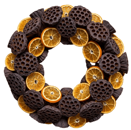 Natural Harvest Glow Wreath - Florist London