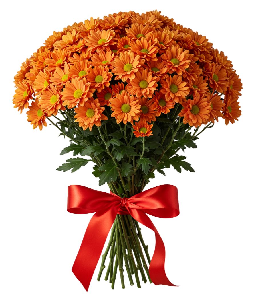 Orange Daisy Chrysanthemum Bouquet