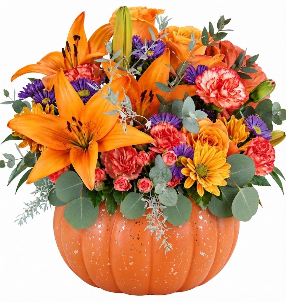 Orange Lily Pumpkin - Florist London