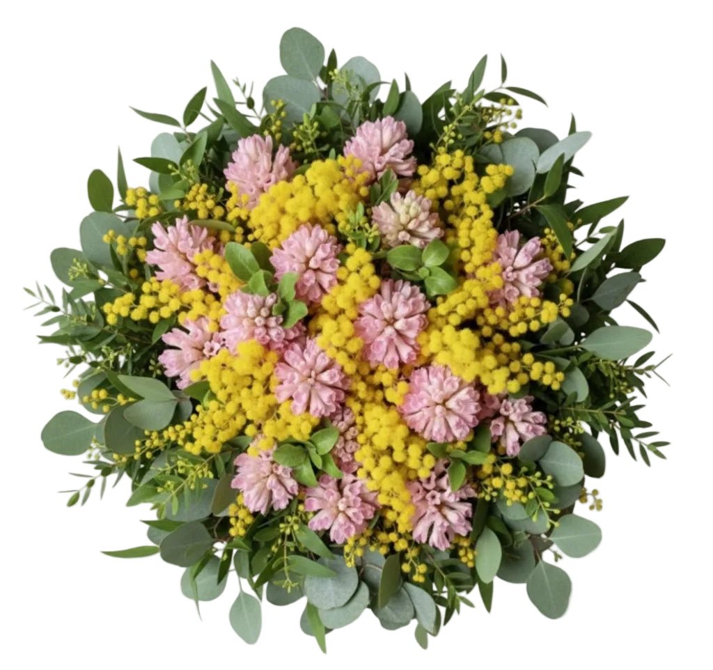 Pretty Hyacinth and Mimosa Bouquet - Florist London