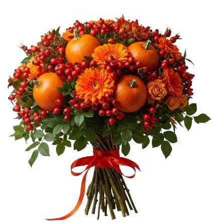 Pumpkin Glow Autumn Bouquet - Florist London
