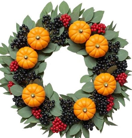 Pumpkin Halloween Wreath - Florist London