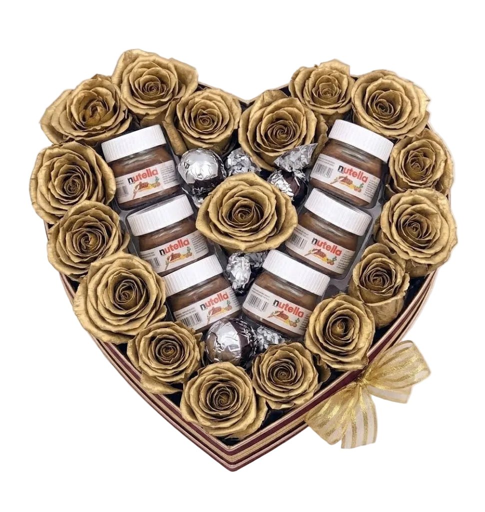Roses with Mini Jar Box Arrangement - Florist London