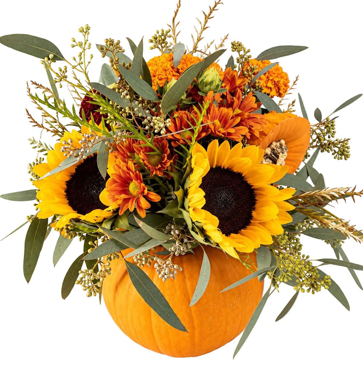 Sunflowers in Pumpkin - Florist London