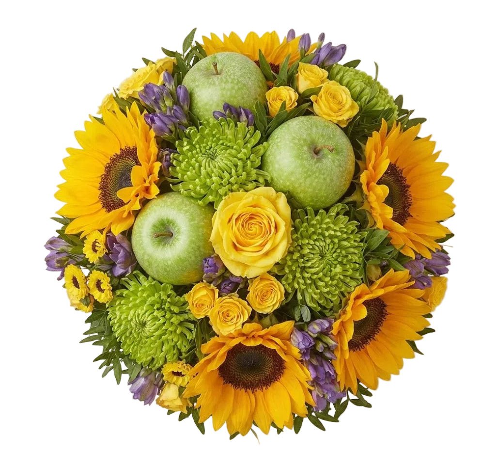 Sunflowers with Apple Bouquet - Florist London