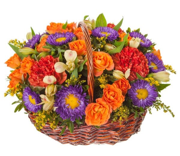 Vibrant Autumn Basket - Florist London