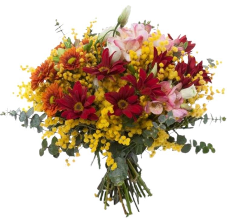 Vibrant Bouquet with Mimosa - Florist London