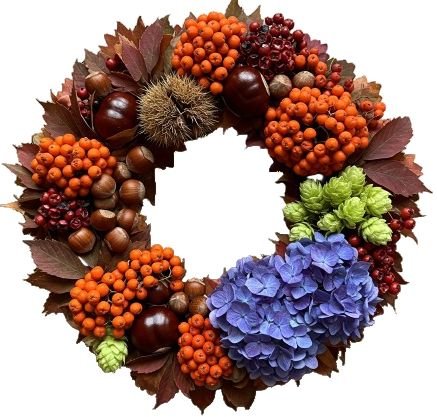 Warm Harvest Glow Wreath - Florist London