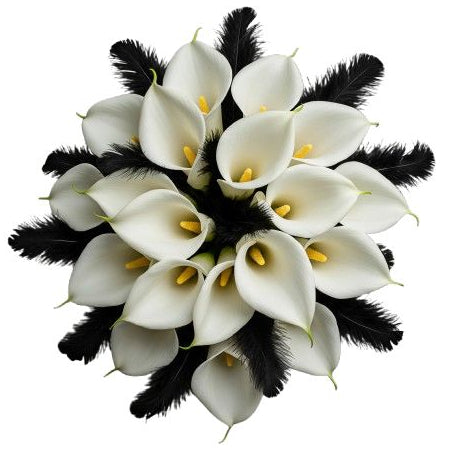 Whispers of Fire Feathers Bouquet