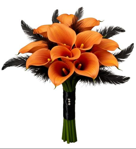 Whispers of Fire Feathers Bouquet