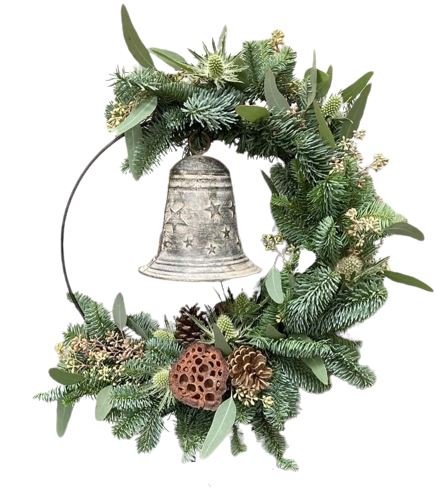 Bell Festive Wreath - Florist London