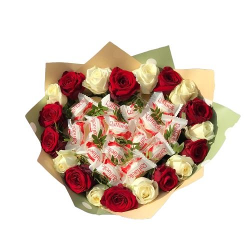 Bouquet of Roses and Chocolates - Florist London