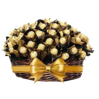 Classic Chocolate Basket Arrangement - Florist London