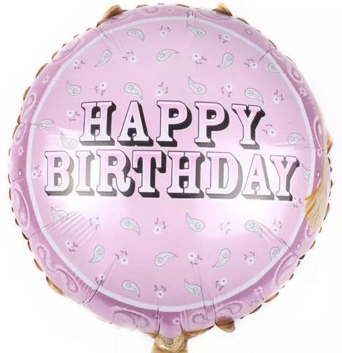 Classic Pink Happy Birthday Balloon - Florist London