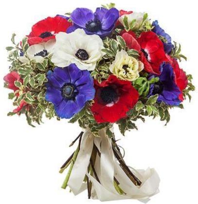 Colourful Anemones Bouquet