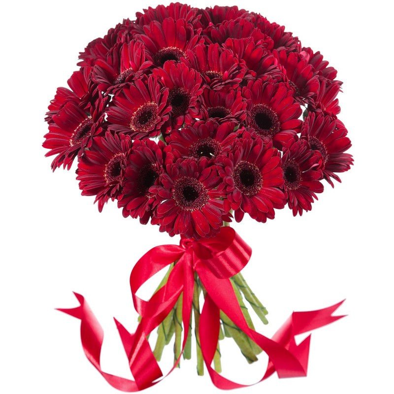 Dark Red Gerbera Bouquet - Florist London