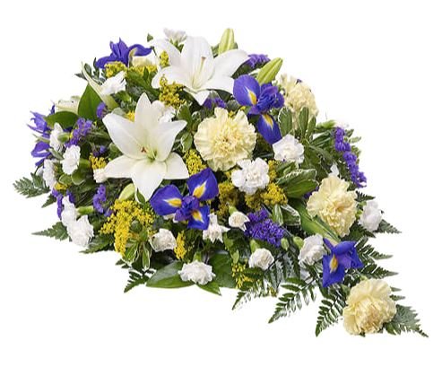 Funeral Spray with Lily and Irys - Florist London