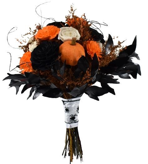 Halloween Black and Orange Bouquet - Florist London