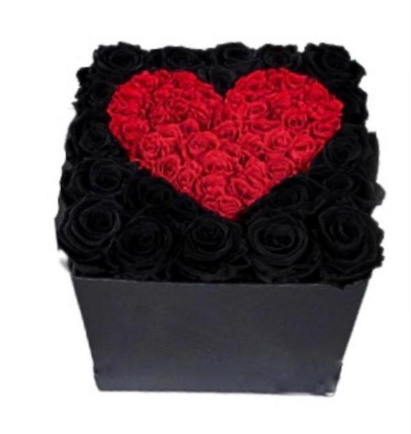 Heart in Roses Box - Florist London