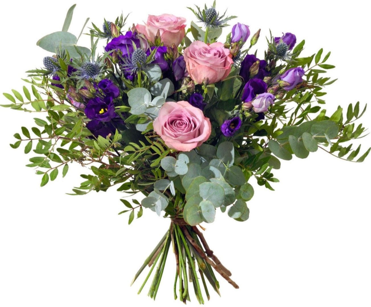 Lavender Roses and Lisianthus Bouquet - Florist London